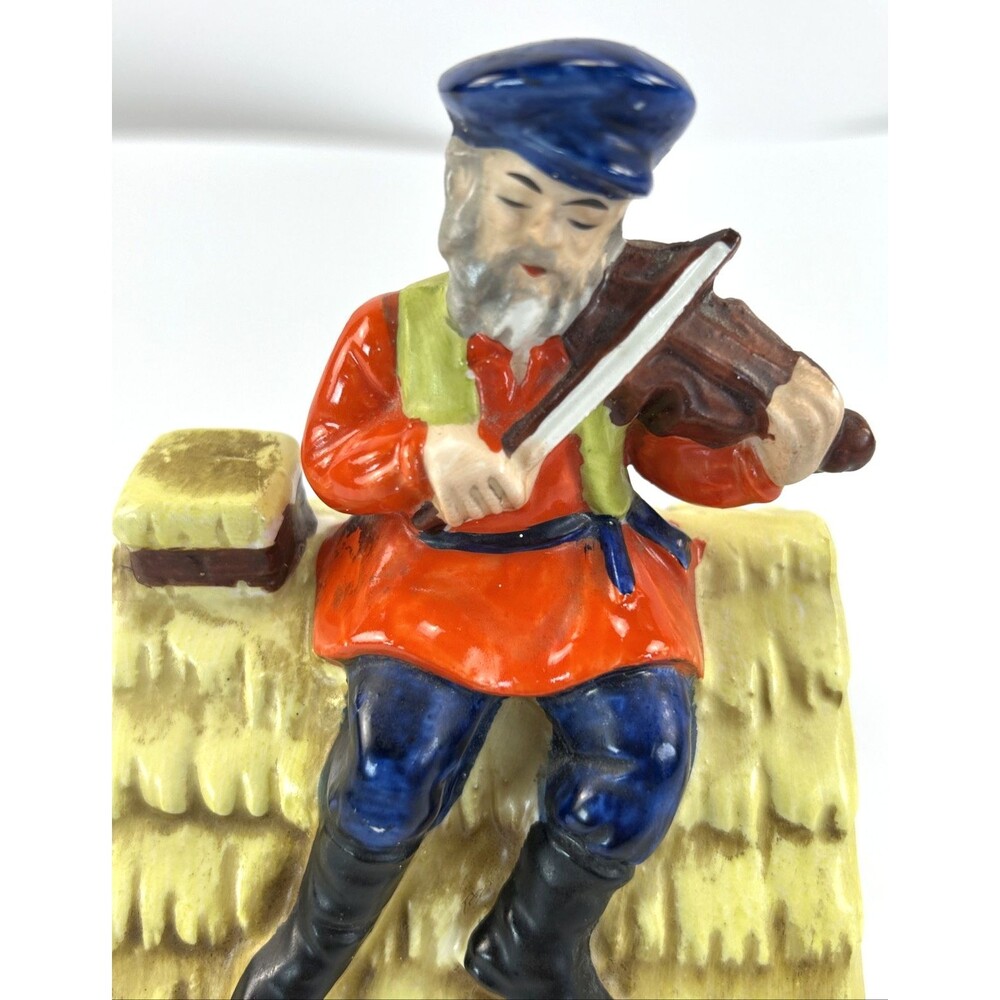 Vtg Music Figurine Fiddler On The Roof Music Fig '72 Plays Sunrise, Sunset Japan - Picture 8 of 16